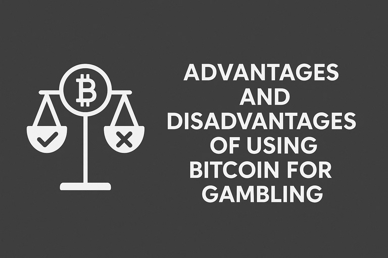 Advantages and Disadvantages of Using Bitcoin for Gambling