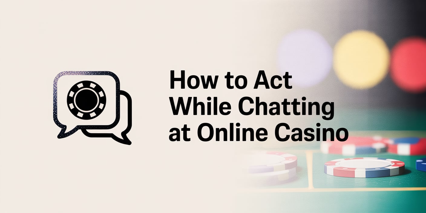 How to Act While Chatting at Online Casino