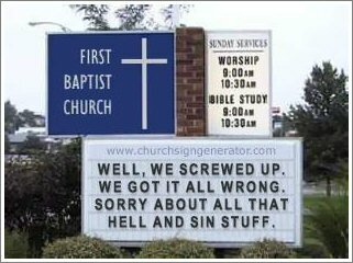 click here for your own church sign